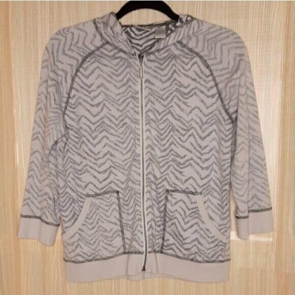 Chico's Tops - Zenergy by Chico’s zebra sweatshirt Small
